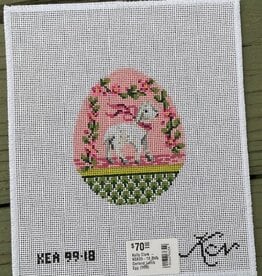 Kelly Clark - KEA99-18 Pink Garland Lamb Egg (18M)