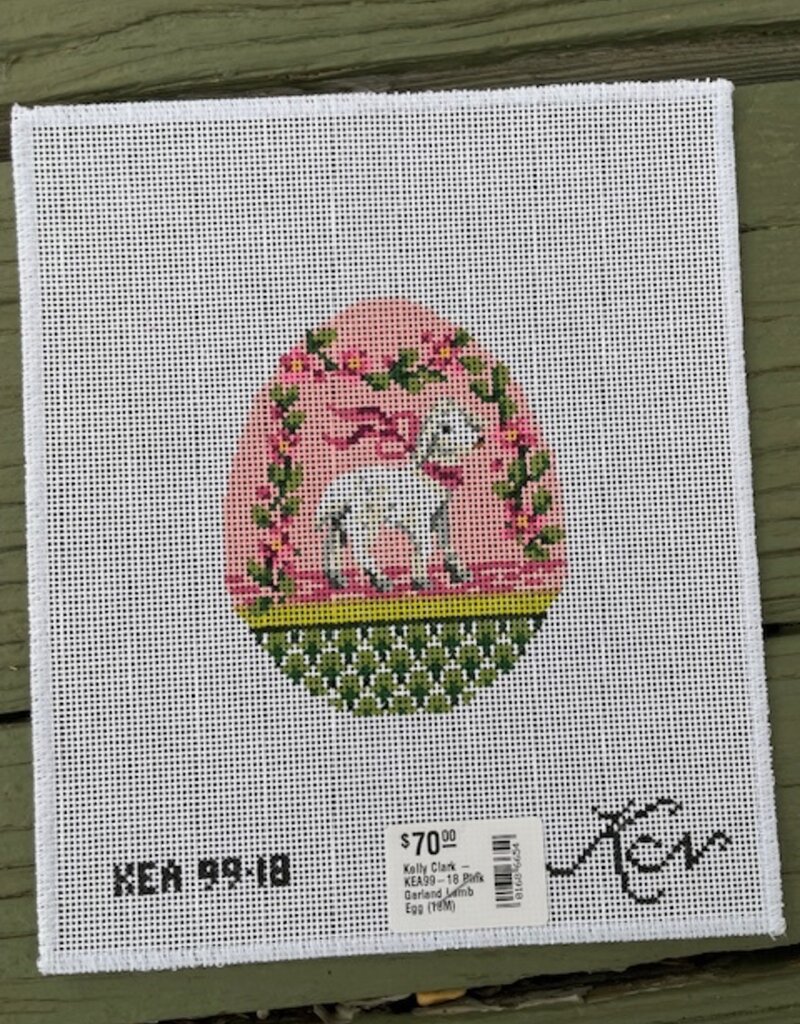 Kelly Clark - KEA99-18 Pink Garland Lamb Egg (18M)