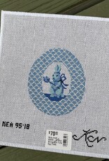 Kelly Clark - KEA95-18 Blue Bunny with Tulip  Egg (18M)