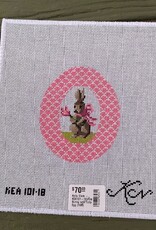Kelly Clark - KEA101-18 Pink Bunny with Tulip Egg (18M)