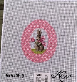 Kelly Clark - KEA101-18 Pink Bunny with Tulip Egg (18M)
