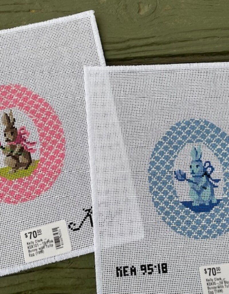 Kelly Clark - KEA101-18 Pink Bunny with Tulip Egg (18M)