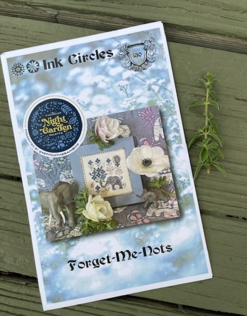 Ink Circles  Forget-Me-Nots (Night Garden)