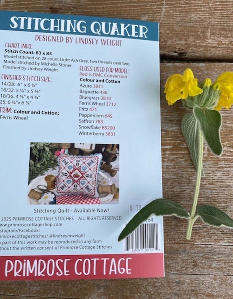 Primrose Cottage - Stitching Quaker