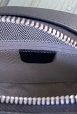 Rachel Barri - On the Go Oval Bag, Small/Medium, Black, Silver with 43" Strap