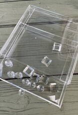 COL 585 - Lucite Tic Tac Toe Chest
