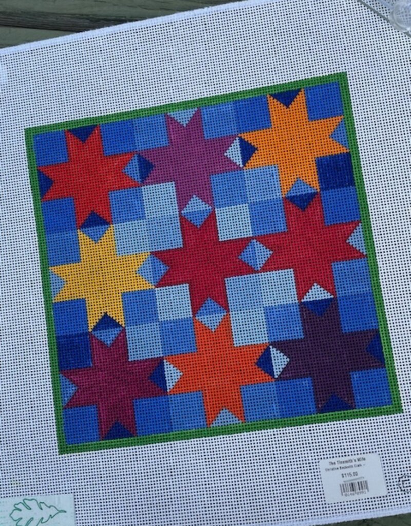 Christine Beckwith Clark - CBC 801 8-Point Star Tic Tac Toe. (13M)