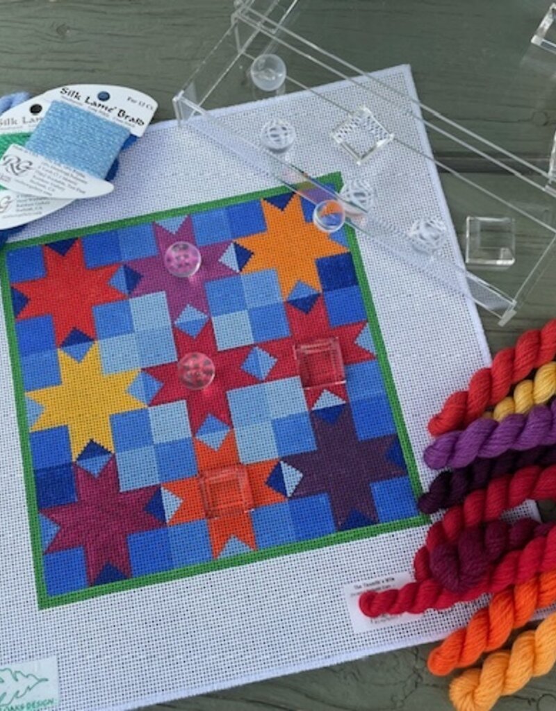 Christine Beckwith Clark - CBC 801 8-Point Star Tic Tac Toe. (13M)