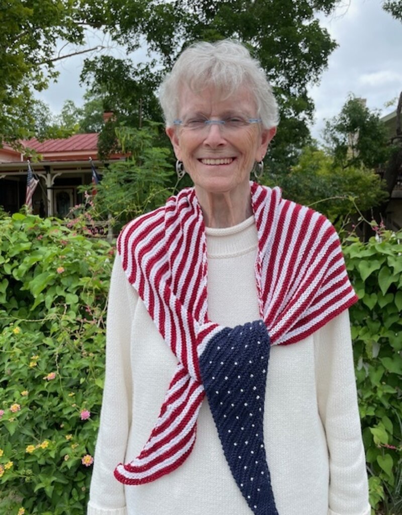 We Love America Shawlette or Scarf Kit