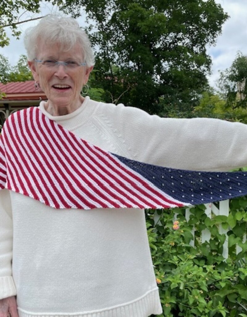 We Love America Shawlette or Scarf Kit
