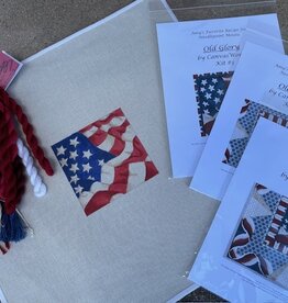 CanvasWorks Old Glory Canvas, Stitchguide, Threads
