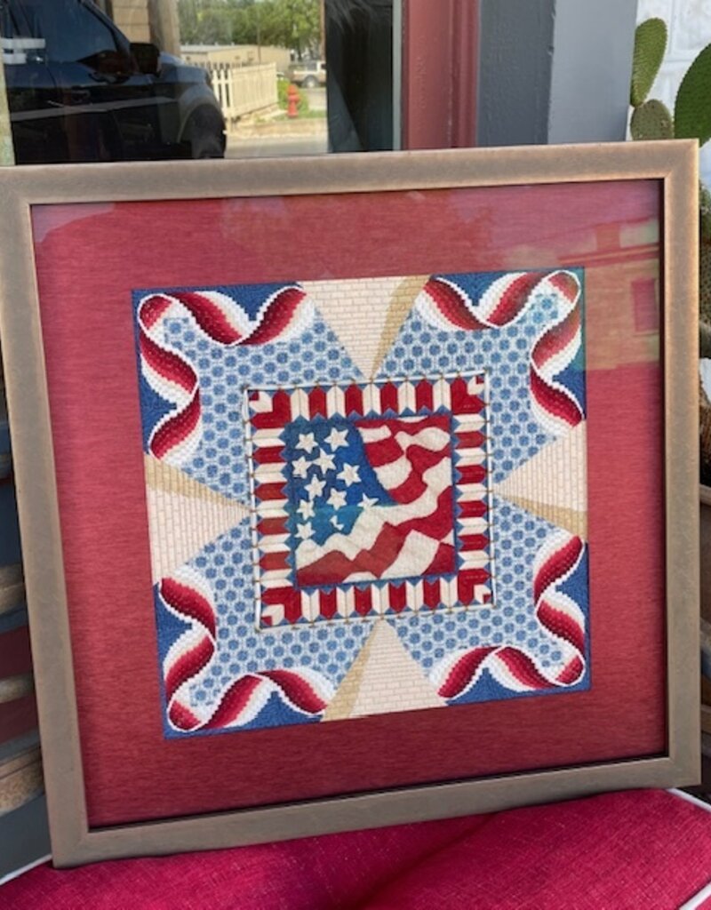 CanvasWorks Old Glory Canvas, Stitchguide, Threads