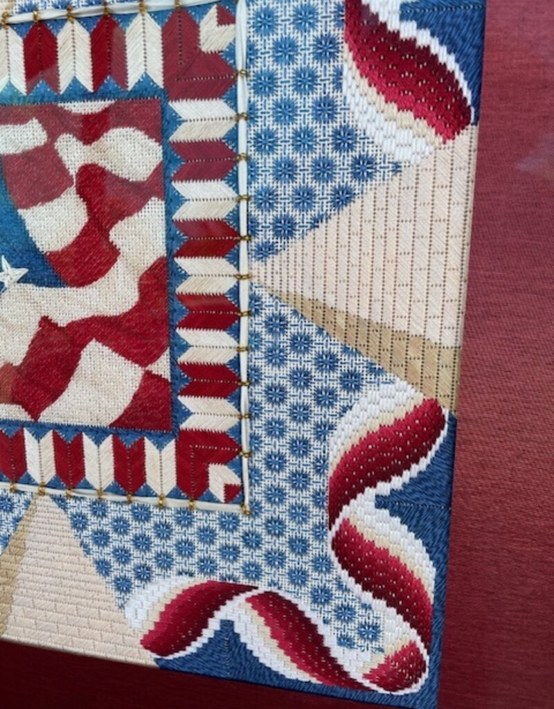 CanvasWorks Old Glory Canvas, Stitchguide, Threads