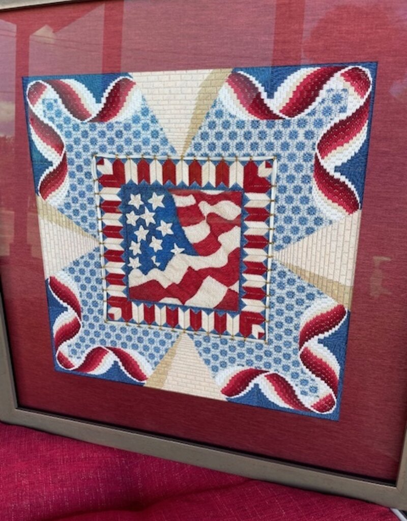 CanvasWorks Old Glory Canvas, Stitchguide, Threads
