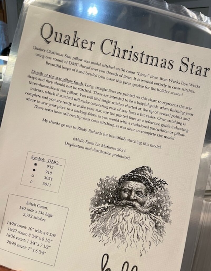 Liz Mathews - Quaker Christmas Star