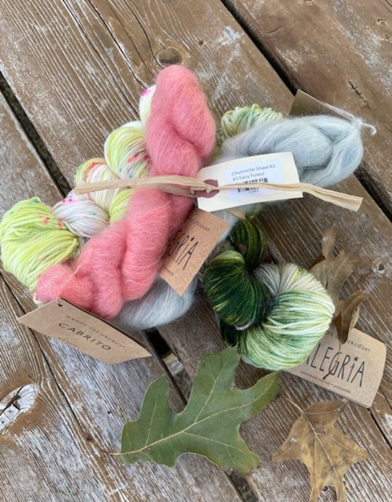 Manos - Churrinche Shawl Kit, Fairy Forest