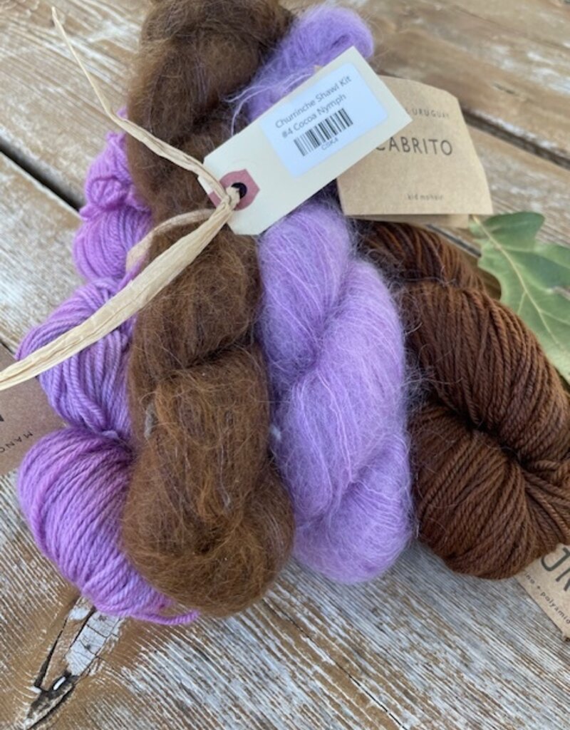 Manos - Churrinche Shawl Kit,  Cocoa Nymph