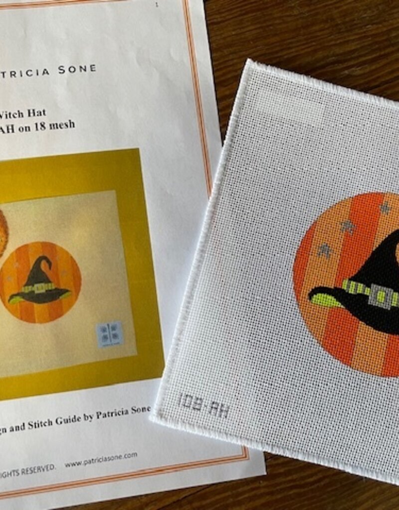Patricia Sone - 108AH  Witch Hat with Stitch Guide (18M)
