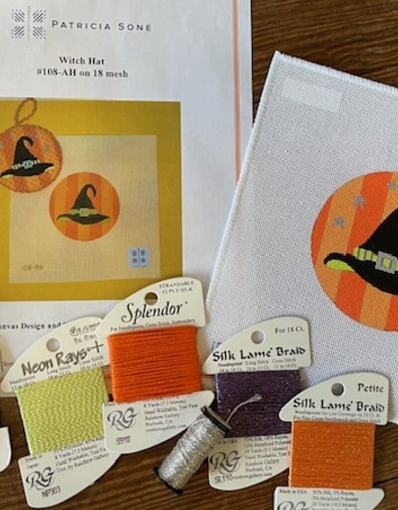 Patricia Sone - 108AH  Witch Hat with Stitch Guide (18M)