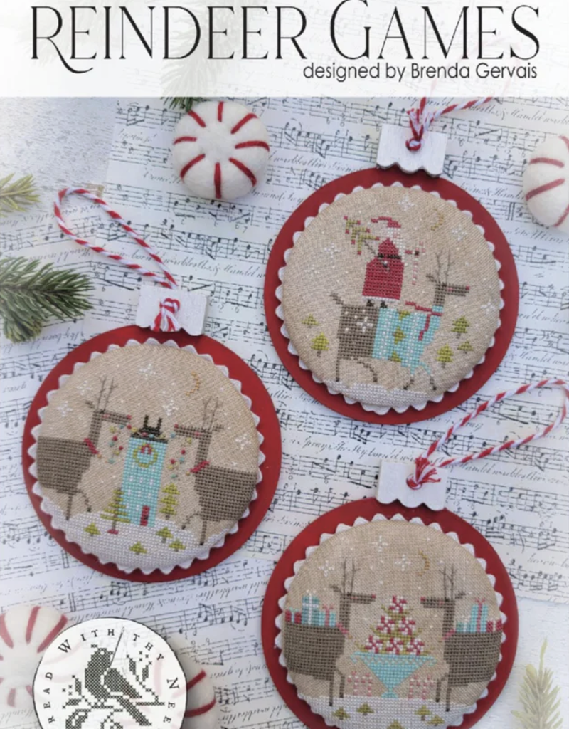 Country Stitches - CS337 Reindeer Games with Board