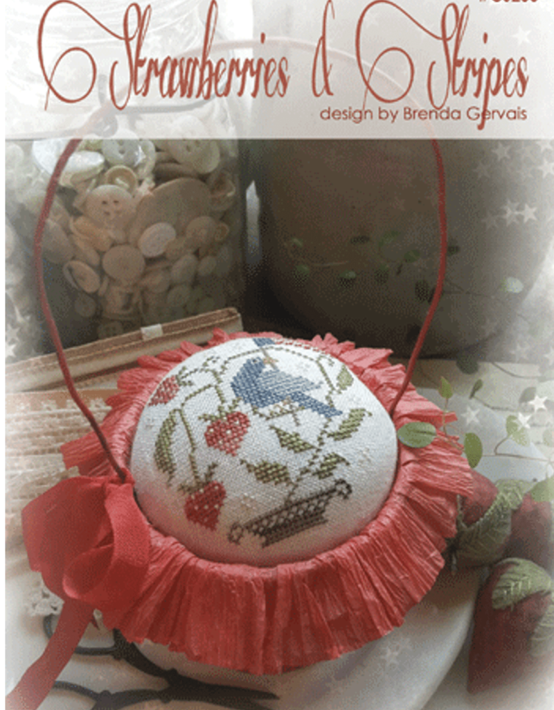 Country Stitches - CS235 Strawberries & Stripes
