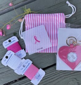 Planet Earth Breast Cancer Awareness Keyfob Kit, Pink