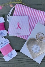 Planet Earth Breast Cancer Awareness Keyfob Kit, Gold