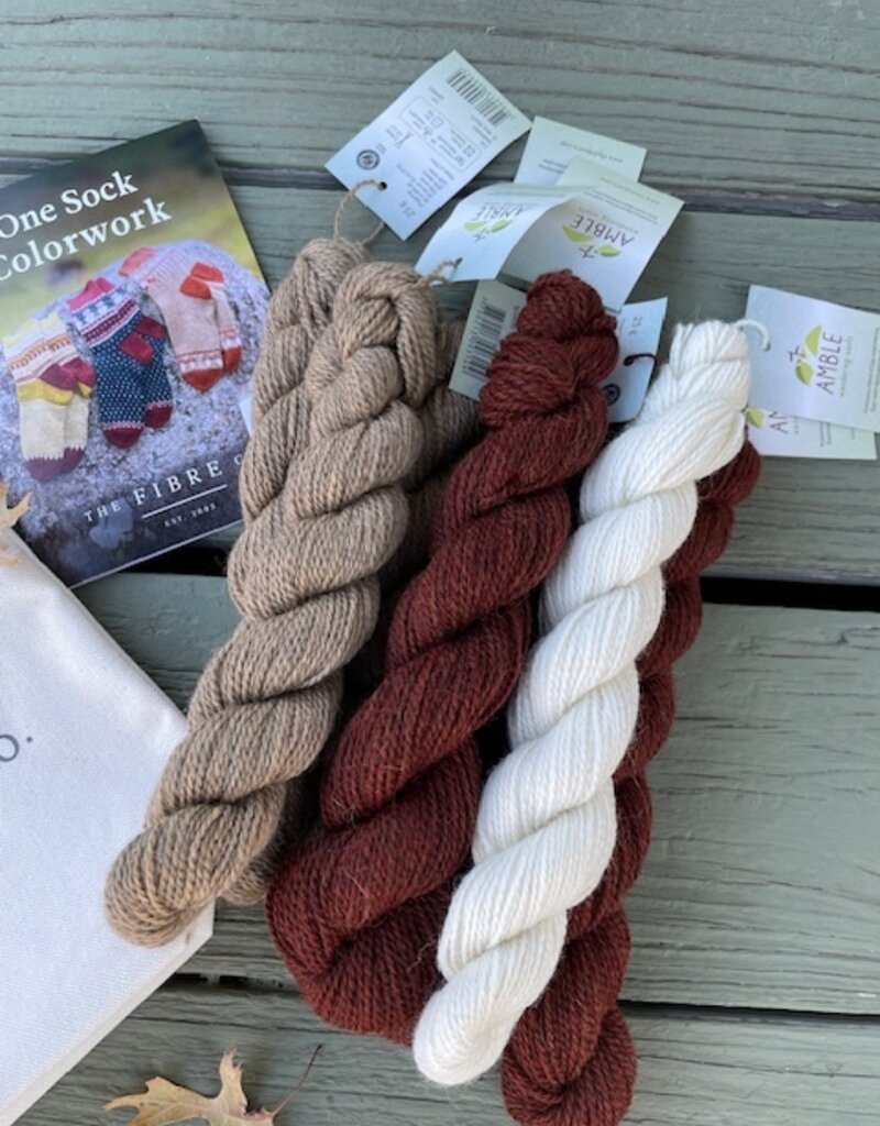 Fibre Co - One Sock Colourwork Kit - Autumn