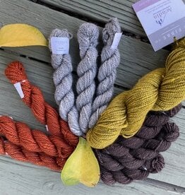 Fibre Company, The Fibre Co - In the Flow Cowl Kit - Acadia Birch & Orange Storm