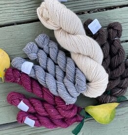 Fibre Company, The Fibre Co - In the Flow Cowl Kit - Egret, Pinecone + Rose Bay