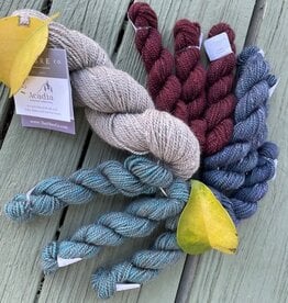 Fibre Company, The Fibre Co - In the Flow Cowl  Kit in Acadia Driftwood + Blueberry + Butterfly Bush