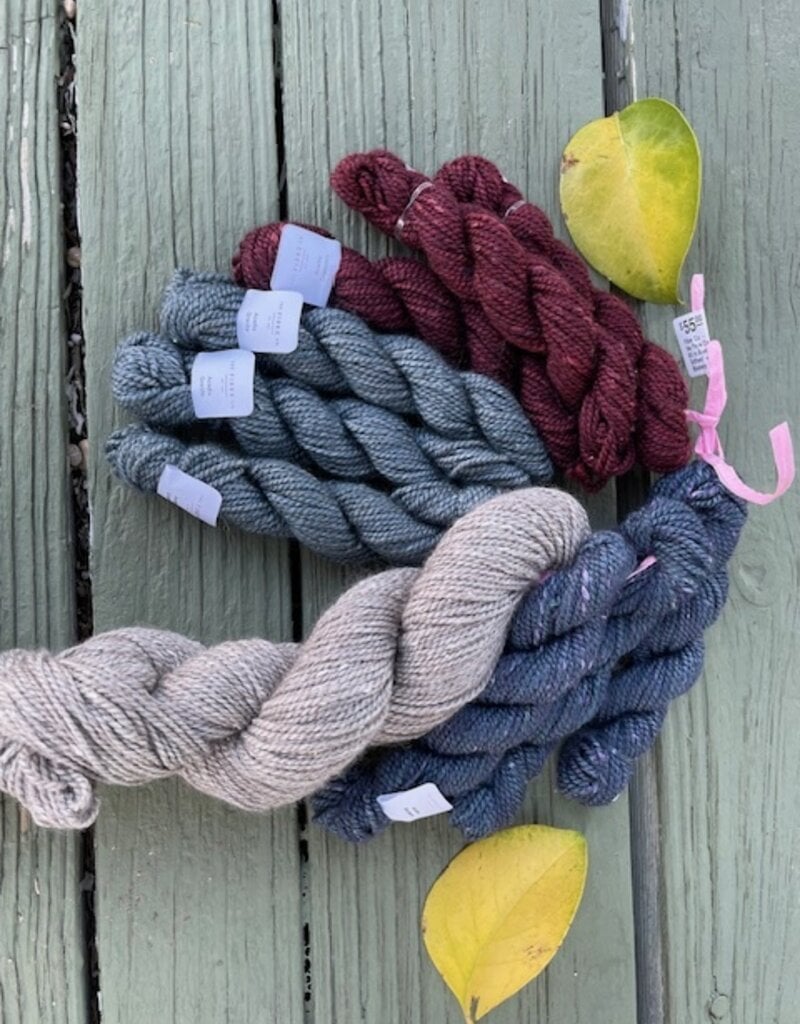 Fibre Company, The Fibre Co - In the Flow Cowl  Kit in Acadia Driftwod + Blueberry + Granite