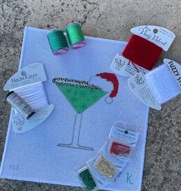 Kay Irby - KI13 Martini/Grasshopper with Santa Hat  (18M)