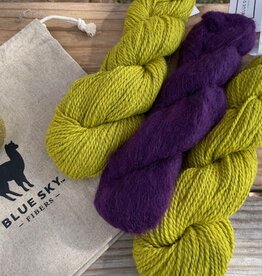 Blue Sky - Calypso Cowl Kit, NOLA Golden Yarrow & Elderberry