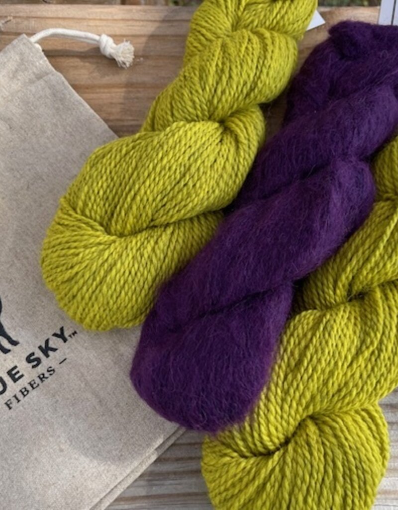 Blue Sky - Calypso Cowl Kit, NOLA Golden Yarrow & Elderberry