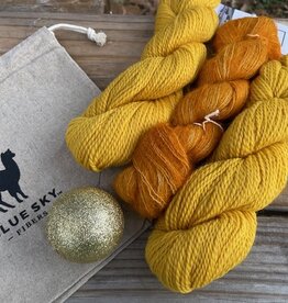Blue Sky - Calypso Cowl Kit, Cowardly Lion Spun Gold & Sunset