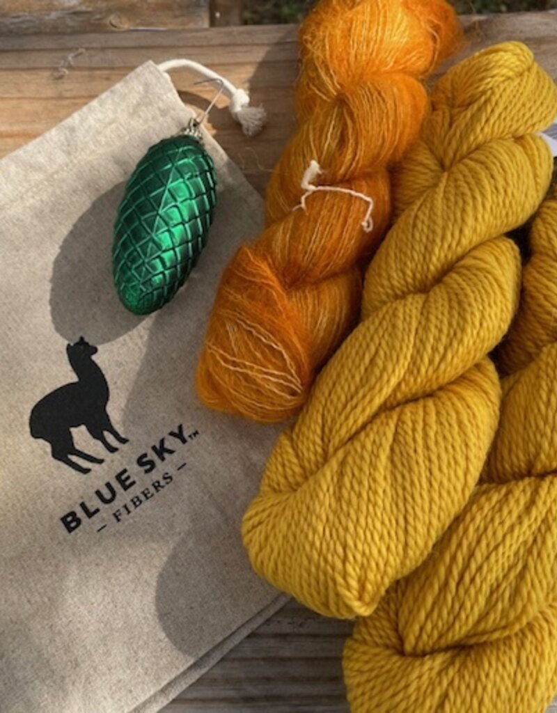 Blue Sky - Calypso Cowl Kit, Cowardly Lion Spun Gold & Sunset