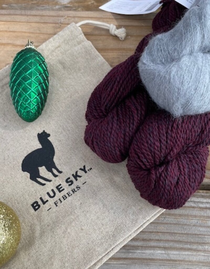 Blue Sky - Calypso Cowl Kit, A&M Deep Velvet & Heron