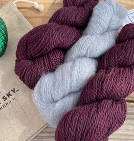 Blue Sky - Calypso Cowl Kit, A&M Deep Velvet & Heron