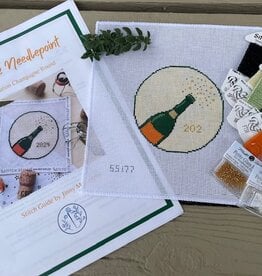 Stitch Style - SS177 Celebration Champagne Round with Sttich Guide