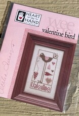 HIHN - Wee One:  Valentine Bird with Pink Heart Button