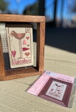 HIHN - Wee One:  Valentine Bird with Pink Heart Button