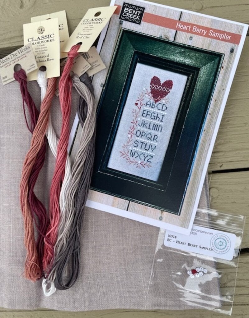 Bent Creek - Heart Berry Sampler with Buttons
