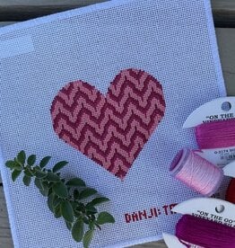 Tanya Mertel - TM32 Pink Bargello Heart (18M)