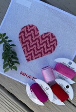 Tanya Mertel - TM32 Pink Bargello Heart (18M)
