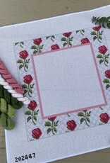 Needlepaint - 202447 Rosebud Wedding Pillow (13M)