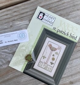 HIHN - Wee One:  St. Patrick Bird with Shamrock Button