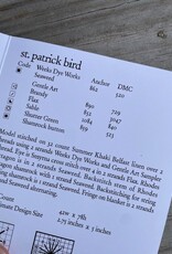 HIHN - Wee One:  St. Patrick Bird with Shamrock Button