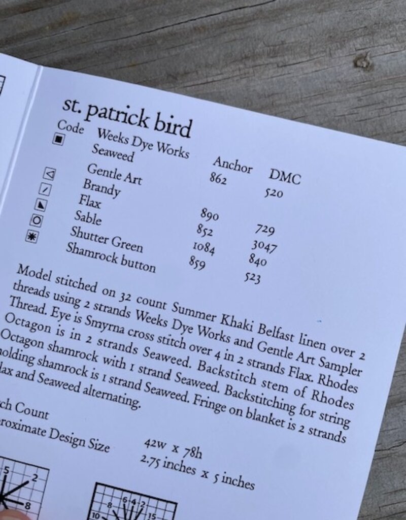 HIHN - Wee One:  St. Patrick Bird with Shamrock Button