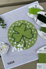 Needlepoint by Laura - 71454 Shamrock  (18M)   4-1/4" Round